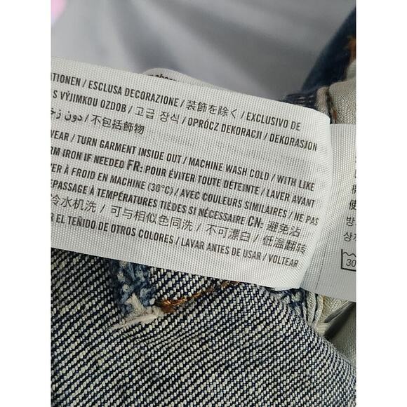 Abercrombie & Fitch Jeans Women's Sz 18R Blue The Straight Mid-Rise Curve Love - Picture 7 of 7